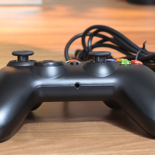 Controle Com Fio Para Xbox 360 Pc Joystick Usb Entrada Para