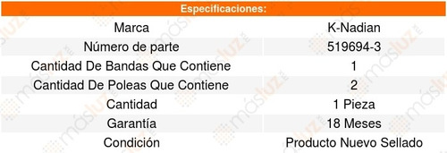 Kit Distribucion Banda A4 Quattro 4cil 1.8l 94_01 8622090