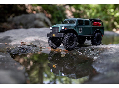 Camión Rc Axial Scx24 1/24 Dodge Power Wagon Verde 4x4