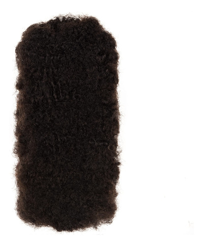 Linkmai Cabello Humano 100 % Natural Afro, Negro Natural, 8