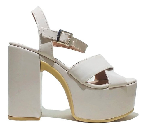 Imagen 3 de 5 de Sandalias Sami Charol Beige