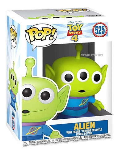 Funko Pop Toy Story 4 Alien 525 Original Disney Scarlet Kids