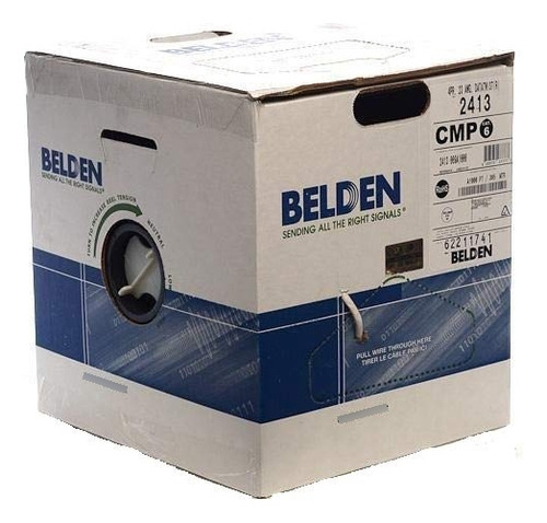 Belden Cable Plenum Mejorado Categoria 6 4 Par Caja 1000 Pie
