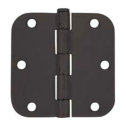 Bisagra Plana Para Puerta Cosma 3.5 X 3.5 in Radio 8 Negro