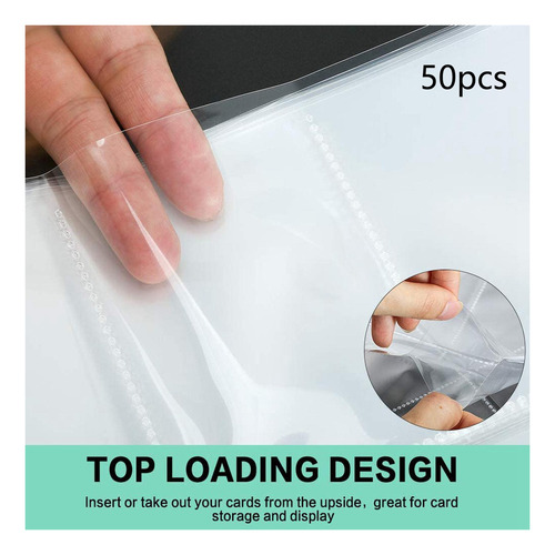 Carpeta De Tarjetas De 50 Uds., Protectores De Páginas De