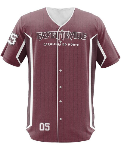 Imagem 1 de 2 de Camisa Jersey Baseball Fayetteville Woodpeckers Beisebol