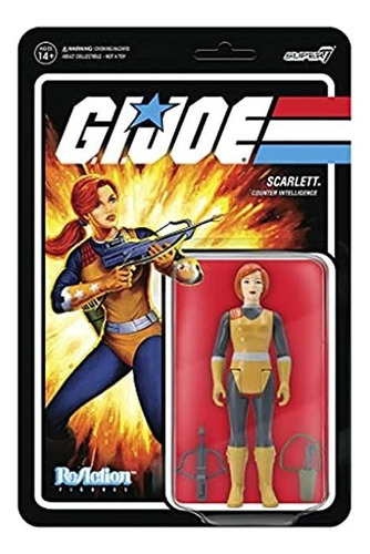 Super7 G.i. Joe Scarlett - Figura De Reacción De 3.75