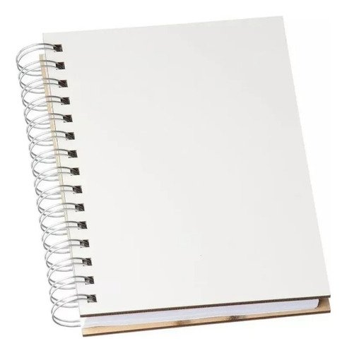 Agenda Mdf Para Sublimação 15 Unidades Capa Branco Sem Personalização