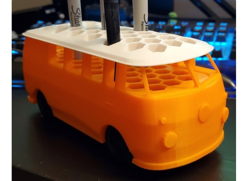 Porta Caneta/lapis Kombi Impressão 3d