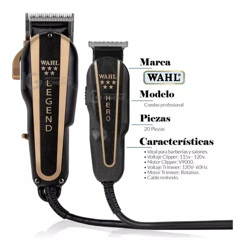 Combo de máquinas de corte de barbero Wahl 8180