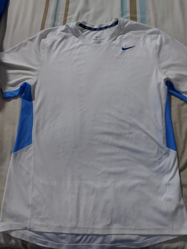 Franela Nike Drifit Original Caballero Talla L Blanca