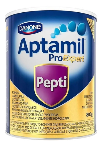 Fórmula infantil em pó sem glúten Danone Aptamil ProExpert Pepti en lata - Kit de 12 de 800g - 0  a 36 meses