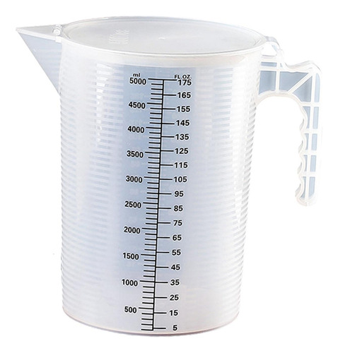 Jarra De Plástico Transparente Con Tapa De 5000 Ml Para