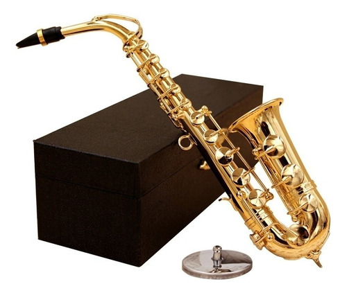 Juego De Instrumentos De Saxofón En Miniatura, Mini Saxo Mus