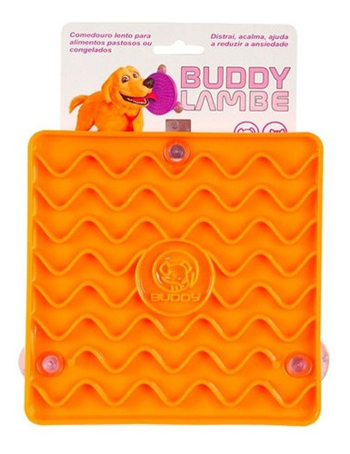 Comedouro Lento Lamber Cães E Gatos Buddy Toys Lambe Ondas