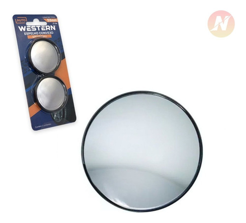 Imagem 1 de 7 de 2 Espelhos Convexo Auxiliar -universal Ponto Cego Resistente