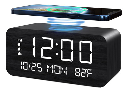 Reloj Despertador Digital, Con Pantalla Led Electrónica De M