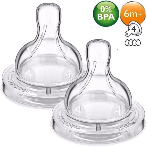 Bico De Mamadeira Nº 4 Classic - Scf634/27 2 Unidades