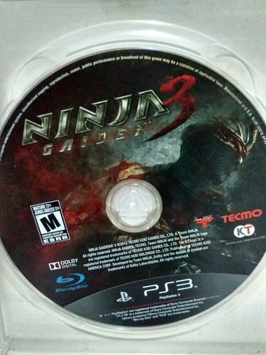 Jogo Ninja Gaiden 3 Razor's Edge Ps3 Física Completo R$99,90 (Usado)