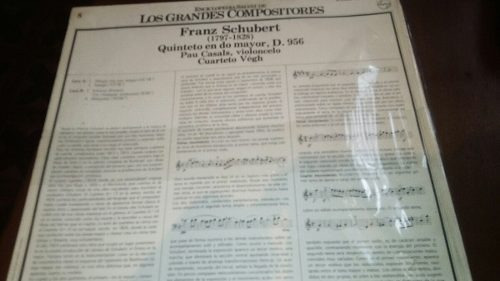 Imagen 2 de 2 de Lp Nuevo Sellado Schubert Quinteto En Do Mayor