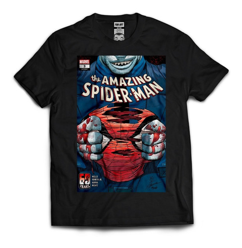 Playera The Amazing Spiderman Comic Cultura Pop Moda Fan Art
