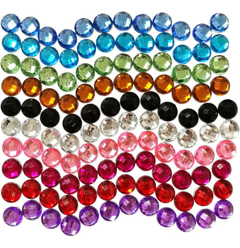 Summer-ray 12 Mm Globe Cut), Varios Color 500pcs Rhines...