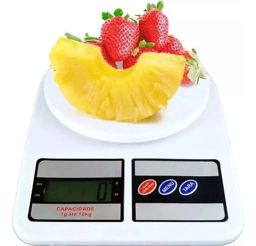 Balança Digital De Precisão Cozinha 10kg Nutrição E Dieta Capacidade máxima 10 kg Cor Branco