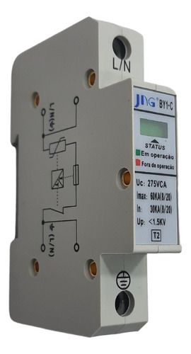 Dispositivo De Proteção Contra Surto Dps Unipolar 60ka Jng