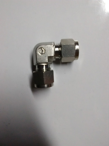 Conector Codo Union 3/8  Od X Od Acero Inoxidable Ss-316