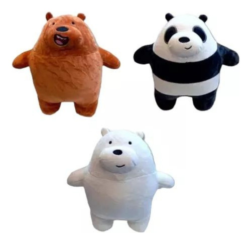 Osos Escandaloso Peluche Polar Panda Pardo X Unidad 