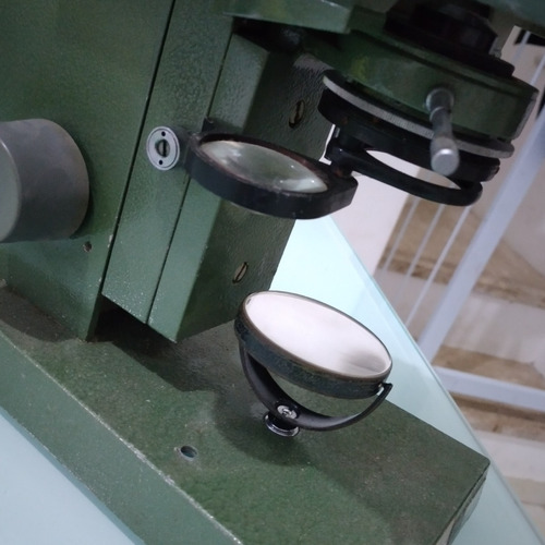 Microscópio Aus Jena Alemão Monocular Verde