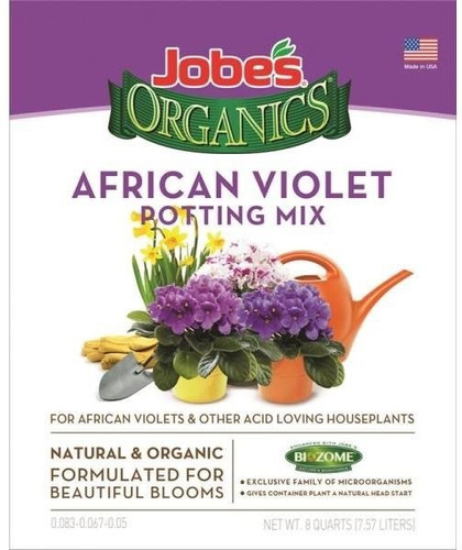 Jobes Organics Tierra Para Violetas Africanas 8.8 Lt