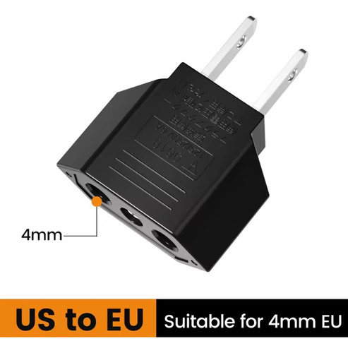 Convertidor Adaptador Enchufe Europeo A Eu (mexicano)