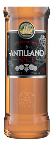 Caja De 12 Ron Antillano Spice 1 L