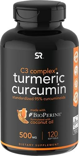 Cúrcuma Curcumina C3 Complex 500 Mg, Mejorado Con Pimienta 