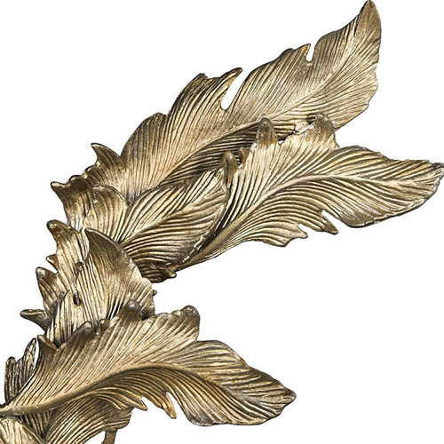 Hojas De Otoño Más Absolutas 26 1/2 H Champagne Silver Scul