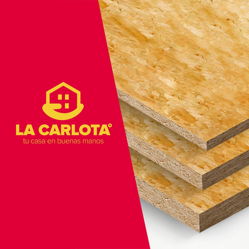 Placa Osb Para Construcción Estructural 1.22x2.44 Mts 9.5 Mm