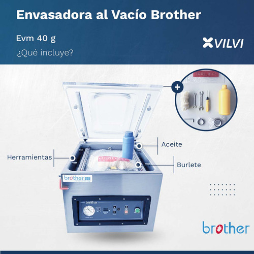 Envasadora Vacío Selladora Industrial Brother Bro-evm40g