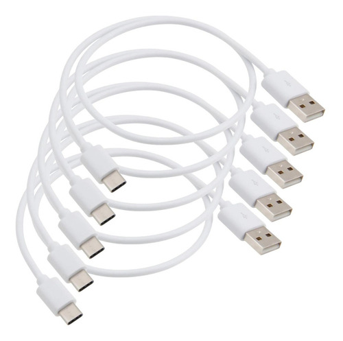 Cable Usb Computadora , Mxlew-005, 5pzas, 0.5m, 480mbps, 10w Color Blanco