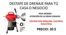 Comprar Plomería Destapado Eléctrico - Modelo General