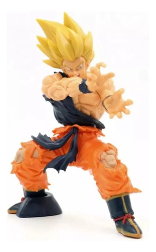 Son Goku Ssj Kamehameha, 16cm, Pvc, No Caja