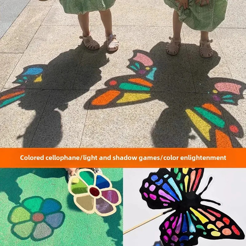 6 Hojas De Color Transparente A3, Papel De Vidrio Colorido