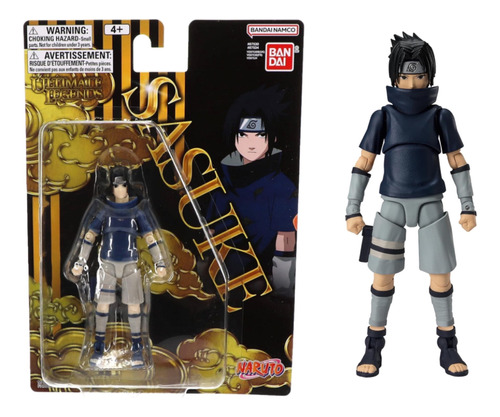 Muñeco Naruto Sasuke Uchiha Niño 13 Cm Ultimate Legends 