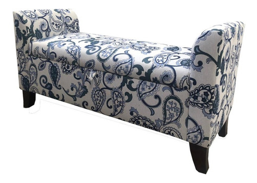 Imagen 2 de 6 de Piecera Baúl Matrimonial Pie De Cama Tela Estampada