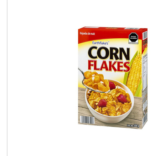 Imagen 4 de 4 de Cereal Corn Flakes Earthflakes, 500g
