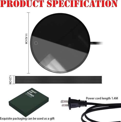 Calentador Eléctrico For Tazas De Café Con 2 Ajustes Calor