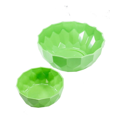 Pack 1 Bowl Grande + 6 Bowl Chico - Plastico Diseño Colores 