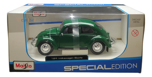 Maisto Special Edition 1:24 Volkswagen Beetle Fusca Verde