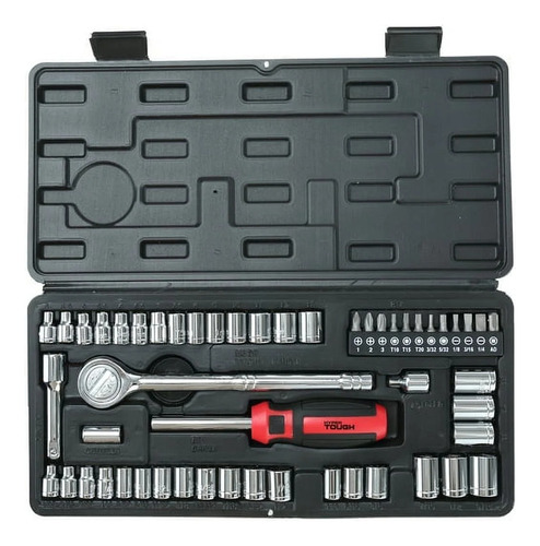 Kit De Herraminetas 54 Piezas 1/4 Y 3/8 Socket Set