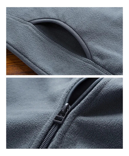Chaqueta Polar Suave Para Hombre Estilo Rocker